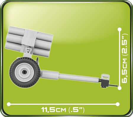 Klocki Armia Nebelwerfer 41-15 cm - wieloprowadnicowa wyrzutnia rakietowa, 80 elementów