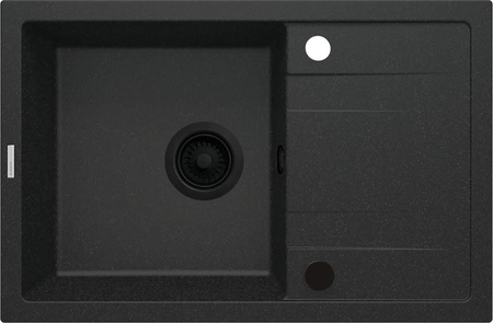 Zlewozmywak granitowy 1-komorowy z ociekaczem (ZRC G113) - Deante