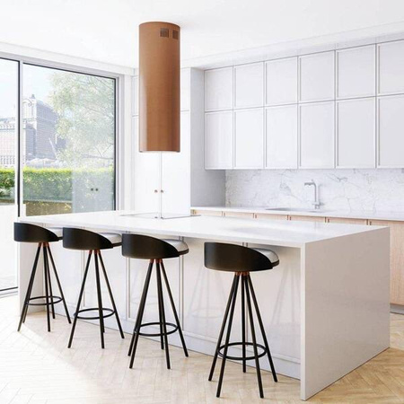 Okap kuchenny GLOBALO Cylindro Isola 39.7 Miedź Mat GLOBALO