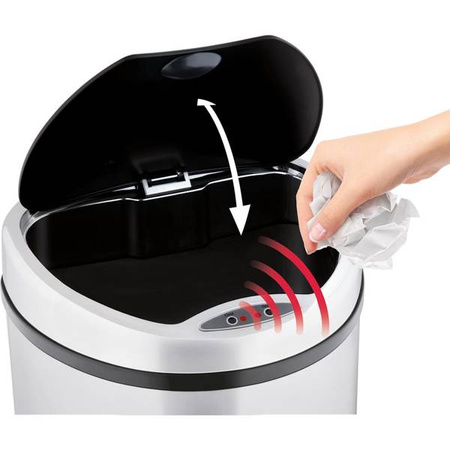 Kosz na śmieci LT8045 KOSZ BEZDOTYK. 58L SENSOR LAMART