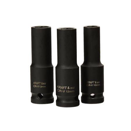 NASADKI UDAROWE DŁUGIE 1/2" 15EL. 10- 32 mm KD11769 - KRAFT&DELE