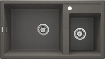 Zlewozmywak granitowy 2-komorowy (ZQE T20B) - Deante