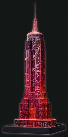 Puzzle 3D Budynki nocą Empire State Building