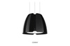 Okap wyspowy Miss W Black CDW5001C Ciarko Design