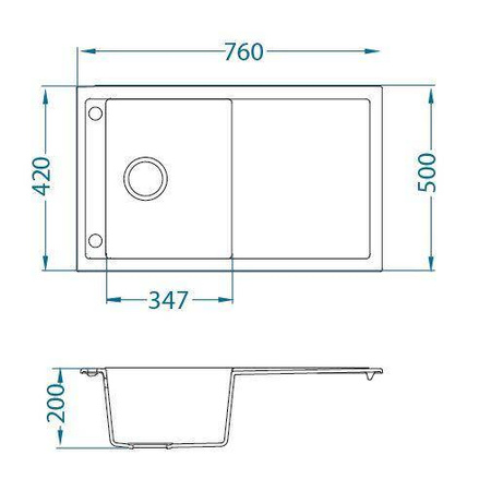 ALVEUS FORMIC 30 zlewozmywak granitowy steel (4403004)