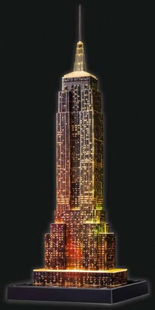 Puzzle 3D Budynki nocą Empire State Building