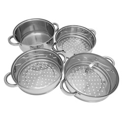 Garnek na parę stal, zestaw 5 elementów Ø24cm Klausberg KB-7146