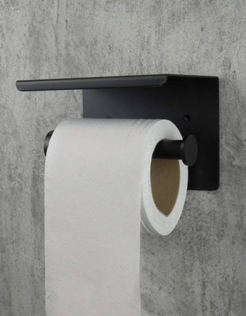 Uchwyt na papier toaletowy ścienny - z półką (ADR N221) - Deante