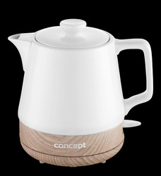 Czajnik elektryczny ceramiczny 1,0 l, biały RK0060