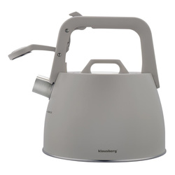 Czajnik tradycyjny, z gwizdkiem, szary, 2,5l, Klausberg, KB-7916 KB-7916