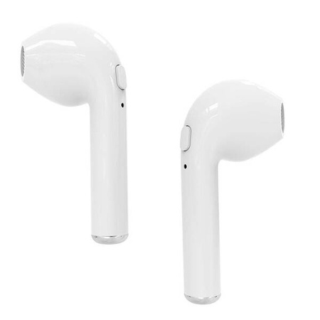 R-PHONES TWS - Słuchawki douszne Bluetooth 4.2 z technologią TWS, w komplecie powerbank/ładowarka z akumulatorem 350mAh, białe