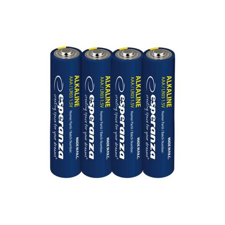 ESPERANZA BATERIE ALKALICZNE AAA 4SZT BLISTER