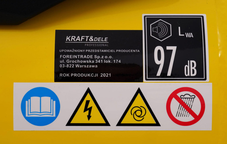 Kompresor bezolejowy 24L 8bar KD1416 - KRAFT&DELE