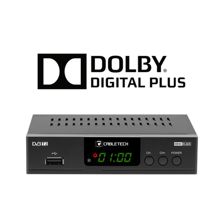 Tuner DVB-T2 H.265 HEVC Cabletech