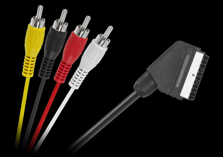 Kabel EURO - 4 x RCA 1,5m