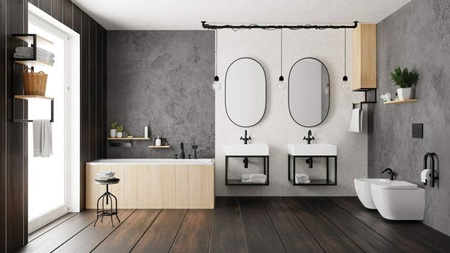 Bateria wannowa 4-otworowa z zestawem prysznicowym (BQT N14D) - Deante
