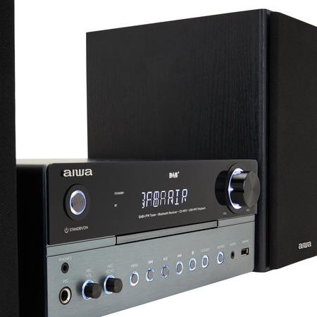 Wieża AIWA MSBTU-700DAB 2x25W z DAB+ czarna (8435256898491) - AIWA