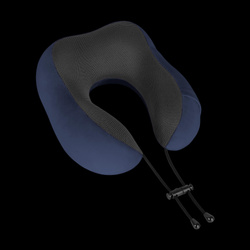 Poduszka turystyczna - podróżna z pianki MEMORY, REBEL ACTIVE , kolor niebieski