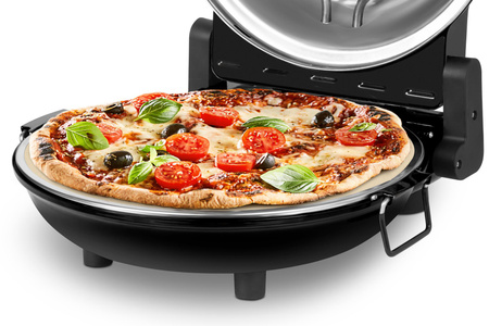 Piec do pizzy TEESA SUPREME, 1200 W, 32 cm , okienko , wyjmowany kamień
