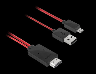 Kabel MHL wtyk HDMI-micro USB 1.5M (Galaxy S3, Note2)