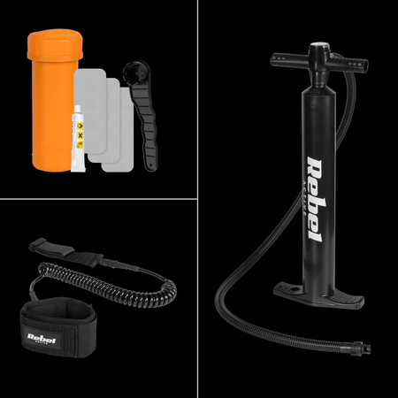 Deska SUP REBEL ACTIVE pompowana 244x76x10, zestaw