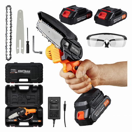 PIŁA ŁAŃCUCHOWA AKUMULATOROWA 4" 21V KD10627 - KRAFT&DELE