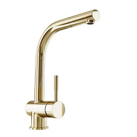 Bateria kuchenna z wyciąganą wylewką Lobio Light Gold GLOBALO