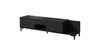 Szafka RTV MARMO 2D1S1K 195x40xH47,5 czarny mat/marmur czarny