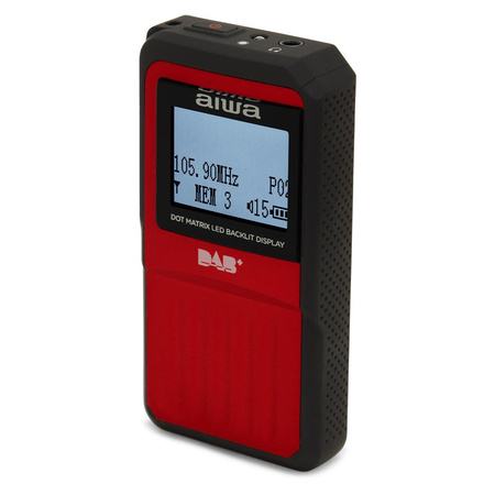 Przenośne radio AIWA RD-20DAB/RD, DAB+/FM czerwone (8435256897760) - AIWA