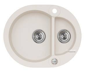 ALVEUS ROLL 80 zlewozmywak granitowy biały (1218111)