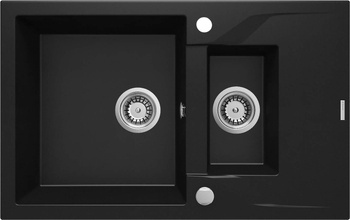 Zlewozmywak granitowy 1.5-komorowy z ociekaczem (ZQN N513) - Deante