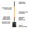 Łopata z szeroką łyżką CAT K-Series Long Handle Square Point (0841308101033) - Cat