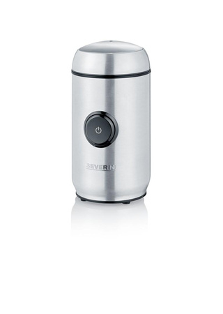 SEVERIN MŁYNEK DO KAWY I PRZYPAW INOX, POJEMNOŚĆ 50 G, ZWIJACZ KABLA, 2 NOŻE ZE STALI NIERDZEWNEJ, MOC 150W KM3879