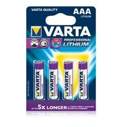 Bateria VARTA LR03 Prof. Lithium bl/4
