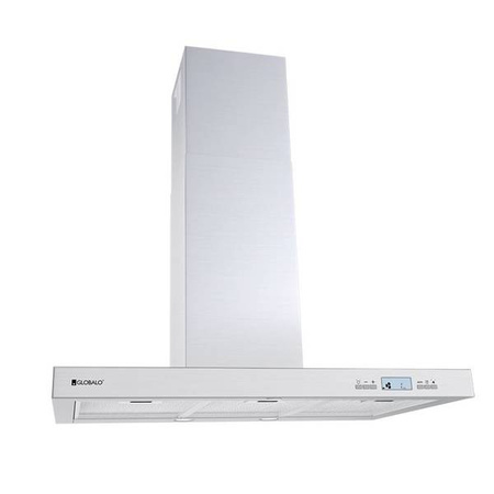 Okap  przyścienny 80 cm srebrny kuchenny Nomina 80.4 Sensor GLOBALO