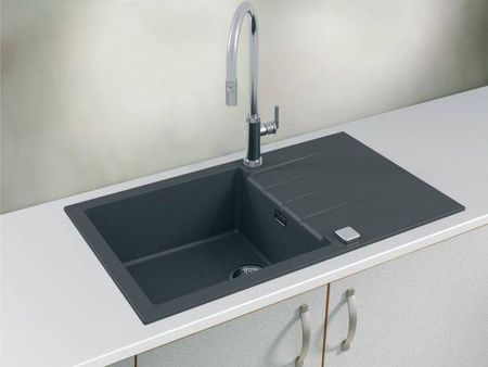 CADIT 40 kol. 91 CZARNY (860x500) zlew Granital 1 kom. z syfonem POP-UP 3 1/2" ALVEUS (1132031)