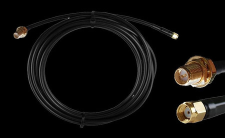 Kabel RP-SMA męski - RP-SMA żeński 3m