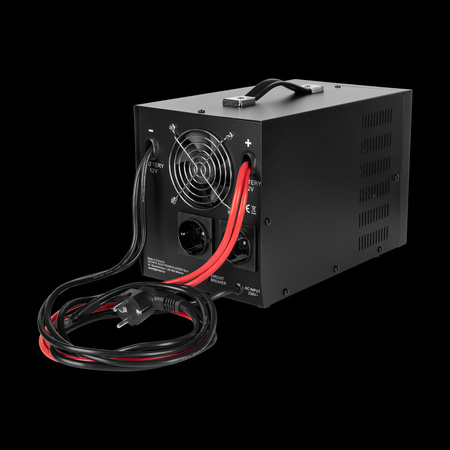 Zasilacz awaryjny KEMOT PROsinus-2000 przetwornica z czystym przebiegiem sinusoidalnym i funkcją ładowania 12V 230V 2000VA/1200W