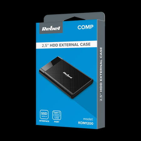 Obudowa dysku 2,5&quot; SATA USB C 3.1 Rebel aluminiowa