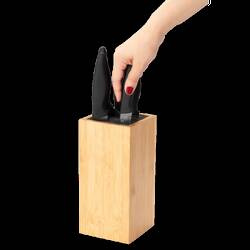 Zestaw noży w bloku bambusowym SNS-5 MPM