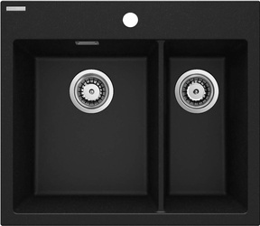 Zlewozmywak granitowy 1.5-komorowy (ZQE G503) - Deante