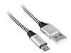 Kabel TRACER USB 2.0 AM - micro 1,0m czarno-srebrny