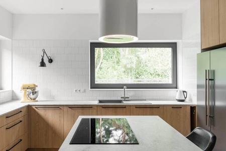 Okap wyspowy Tubus W Black CDW3801B Ciarko Design
