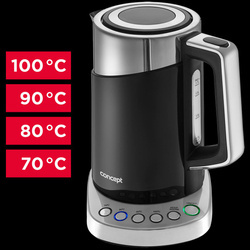 RK3171 Czajnik elektryczny double wall 1,7 l z termoregulacją czarny