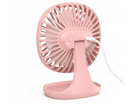 BASEUS Wentylator biurkowy Pudding - Shaped Fan (CXBD-04) Pink