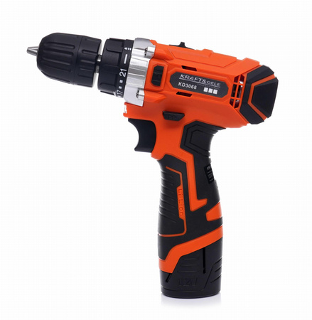 Wkrętarka wiertarka akumulatorowa 12V Li-ion LCD KD3068 - KRAFT&DELE