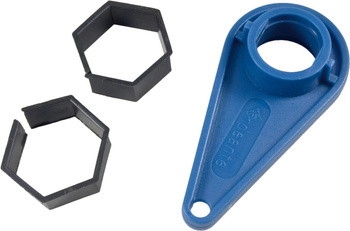 Komplet zabezpieczający - klucz do aeratorów M24/28. osłonki do nakrętek (ABA 000X) - Deante