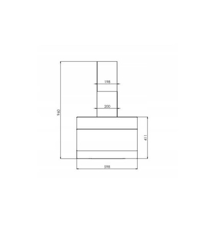 Okap kuchenny kominowy elektroniczny 60 cm Smith&Brown SHCS-653-B5