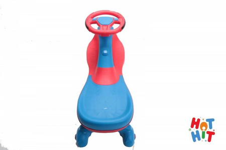 Jeździk Grawitacyjny Swing Car z muzyką i światłem niebiesko-czerwony