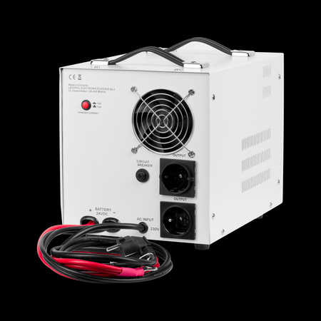 Zasilacz awaryjny KEMOT PROsinus-2600/24 przetwornica z czystym przebiegiem sinusoidalnym i funkcją ładowania 24V 230V 2600VA/1800W